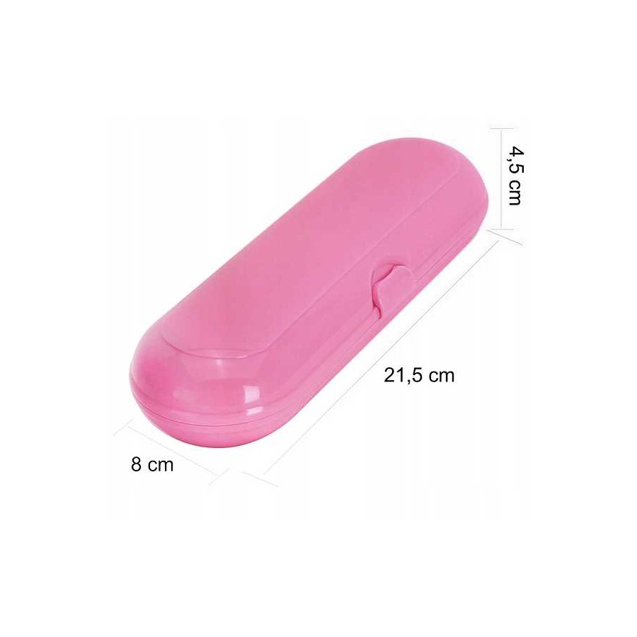 Wymiar - etui podróżne na szczoteczkę elektryczną Oral-B w kolorze różowym
