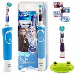 Szczoteczka elektryczna Vitality 100 Frozen Kraina Lodu dla dzieci z wyciskaczem pasty do zębów