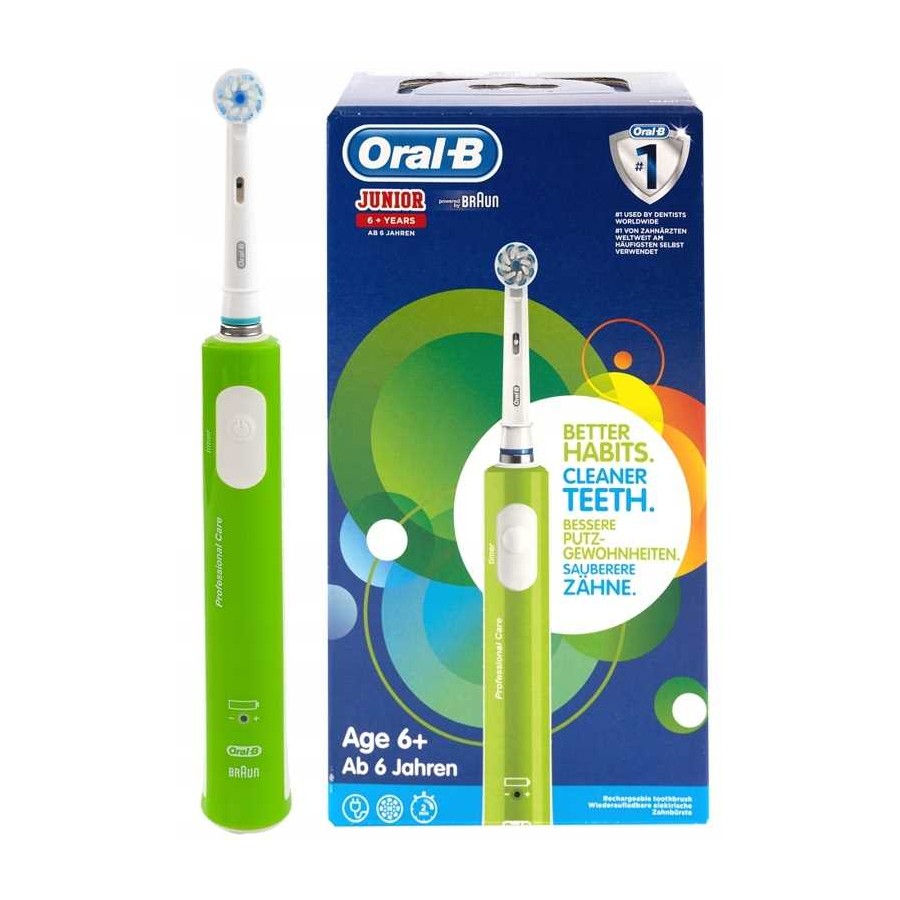 Elektryczna szczoteczka Oral-B UltraThin Junior zielona