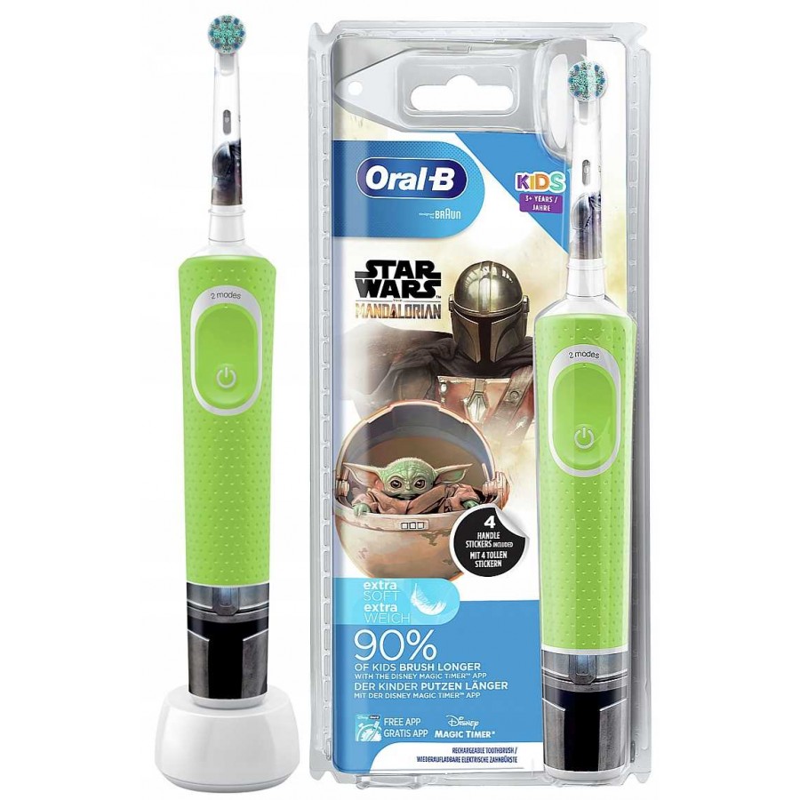 Szczoteczka elektryczna Oral-B Vitality 100 Star Wars dla dzieci zielona