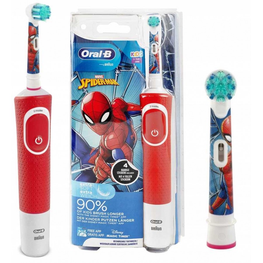 Szczoteczka elektryczna Oral-B Vitality 100 z motywem Spiderman dla dzieci