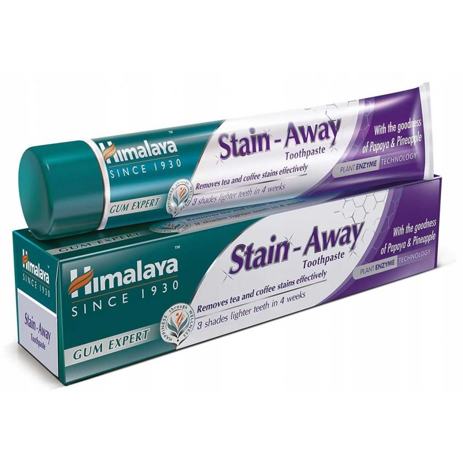 Pasta do zębów Stain - Away od firmy Himalaya bez fluoru