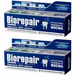 2 x pasta do zębów bez fluoru BioRepair Night
