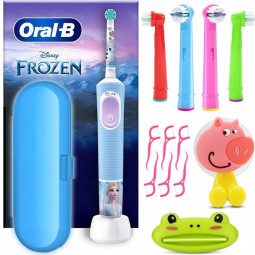 Szczoteczka elektryczna Vitality Pro 103 Frozen dla dzieci z etui od Oral-B + akcesoria