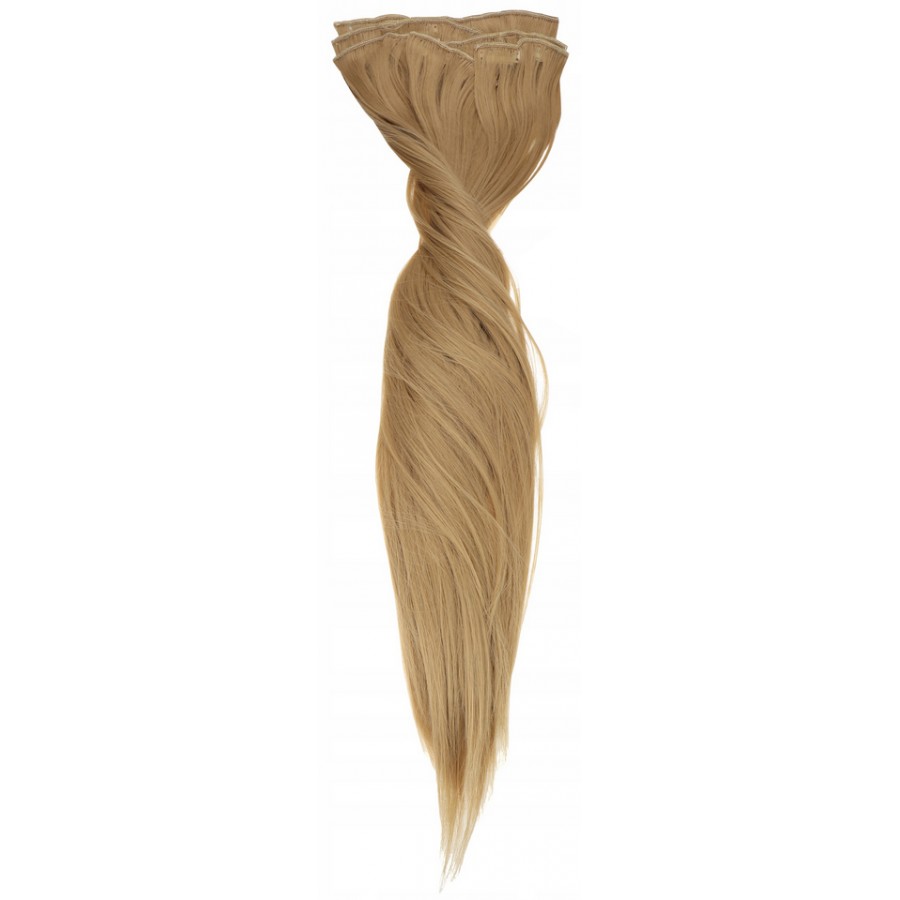 Długie włosy syntetyczne Blond, długość 60 cm, clip in